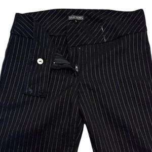 KS Selection Black Striped Flare Trousers